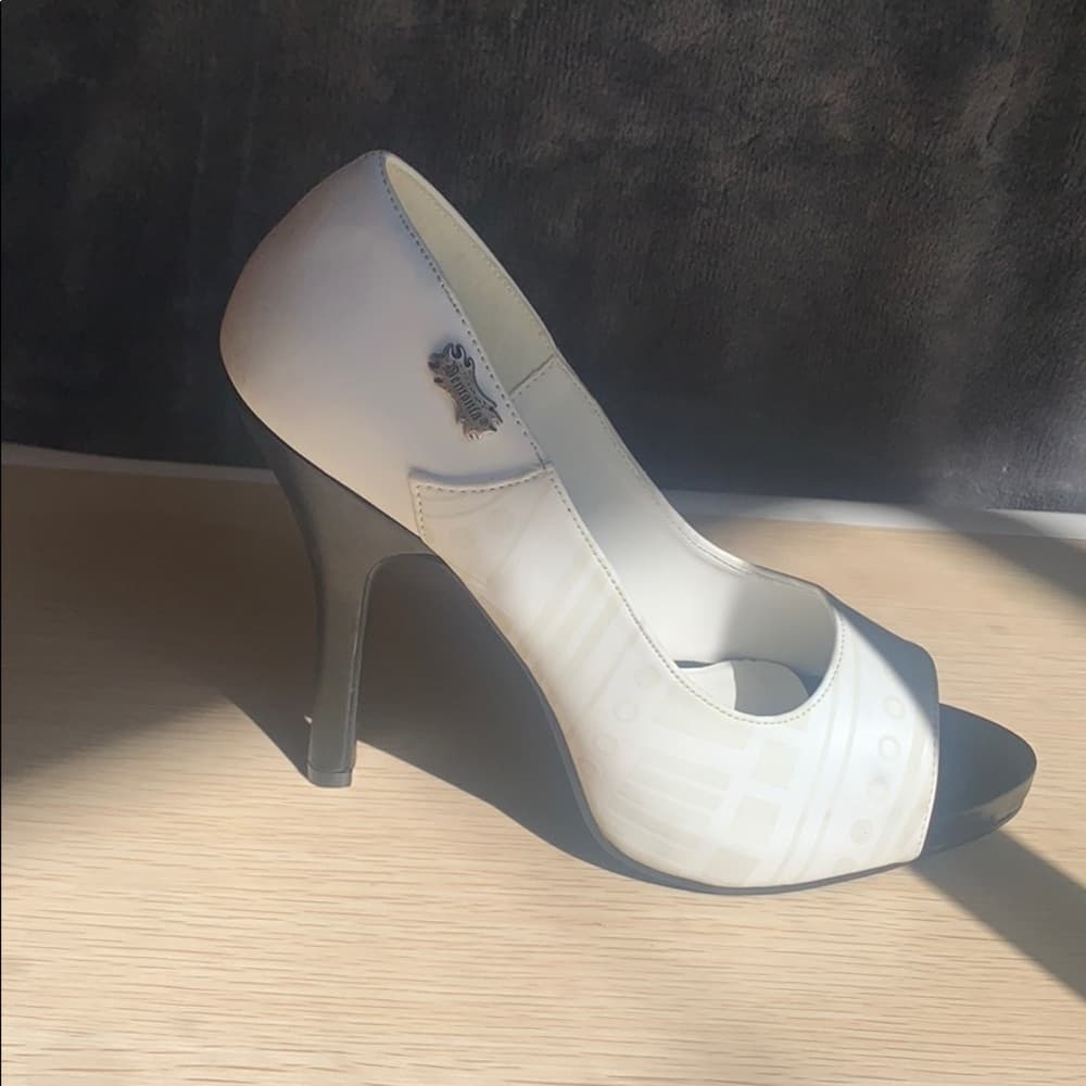 Demonia: 4 1/2" Peep Toe Pump W/Cyber UV Print​​ - Thumbnail 3