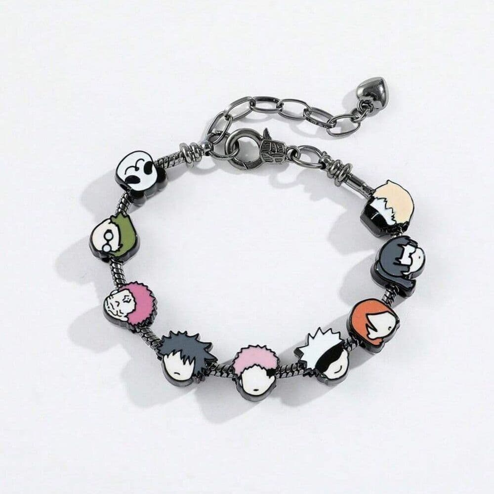 Jujutsu Kaisen Character Charm Bracelet – Anime Chibi Style Adjustable Jewelry - Thumbnail 6
