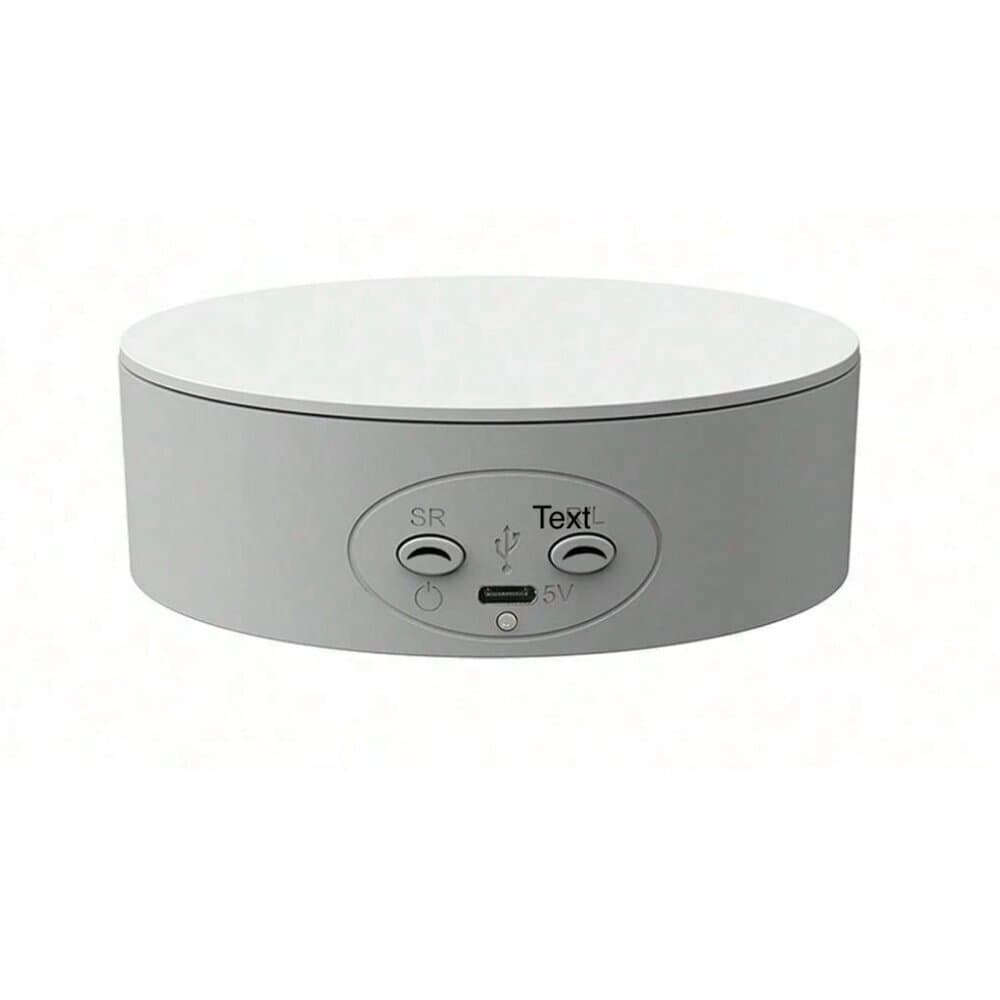 White 5.1inch/13cm Electric Turntable For 360 Degree Photography - Thumbnail 7
