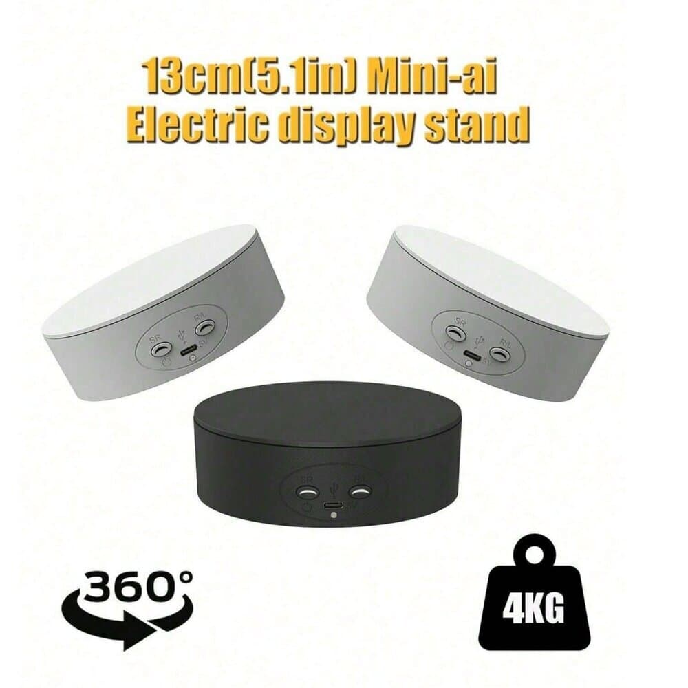White 5.1inch/13cm Electric Turntable For 360 Degree Photography - Thumbnail 2