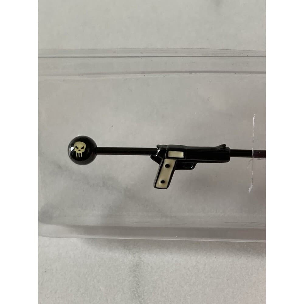 The Punisher Gun Industrial Barbell 14G 1½” Surgical Steel | Official Marvel - Thumbnail 4