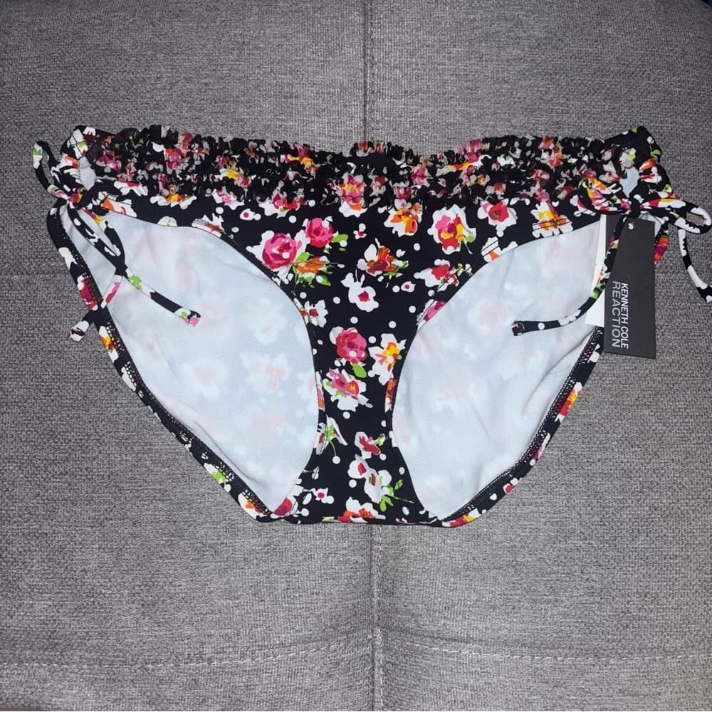 Kenneth Cole: Floral Bikini Bottom - Vibrant Floral Print - MEDIUM - Thumbnail 5