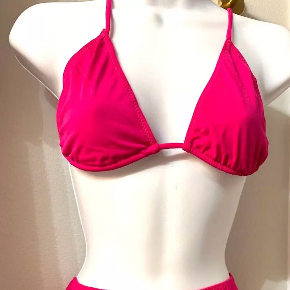 Leg Avenue Festival Bikini Set - Triangle Top and Sequin Ruffle Skirt