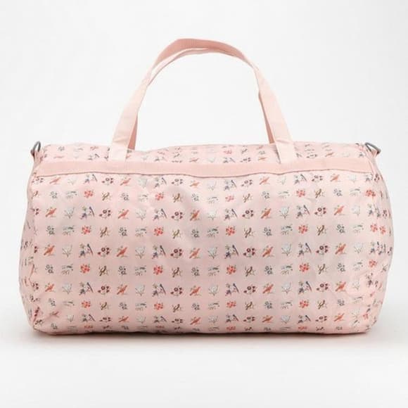 BDG Birds & Floral Convertible Duffle Gym Bag - Thumbnail 6
