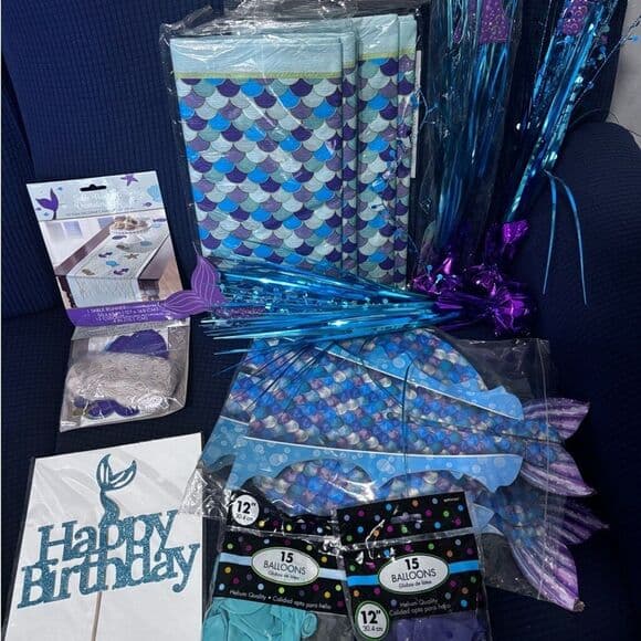 Ultimate Mermaid Party Bundle (12 Items total) Retail $116 - Thumbnail 15