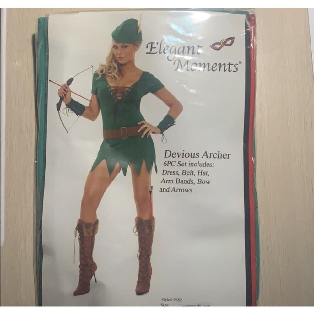 Elegant Moments Devious Archer Sexy Costume Sz Large