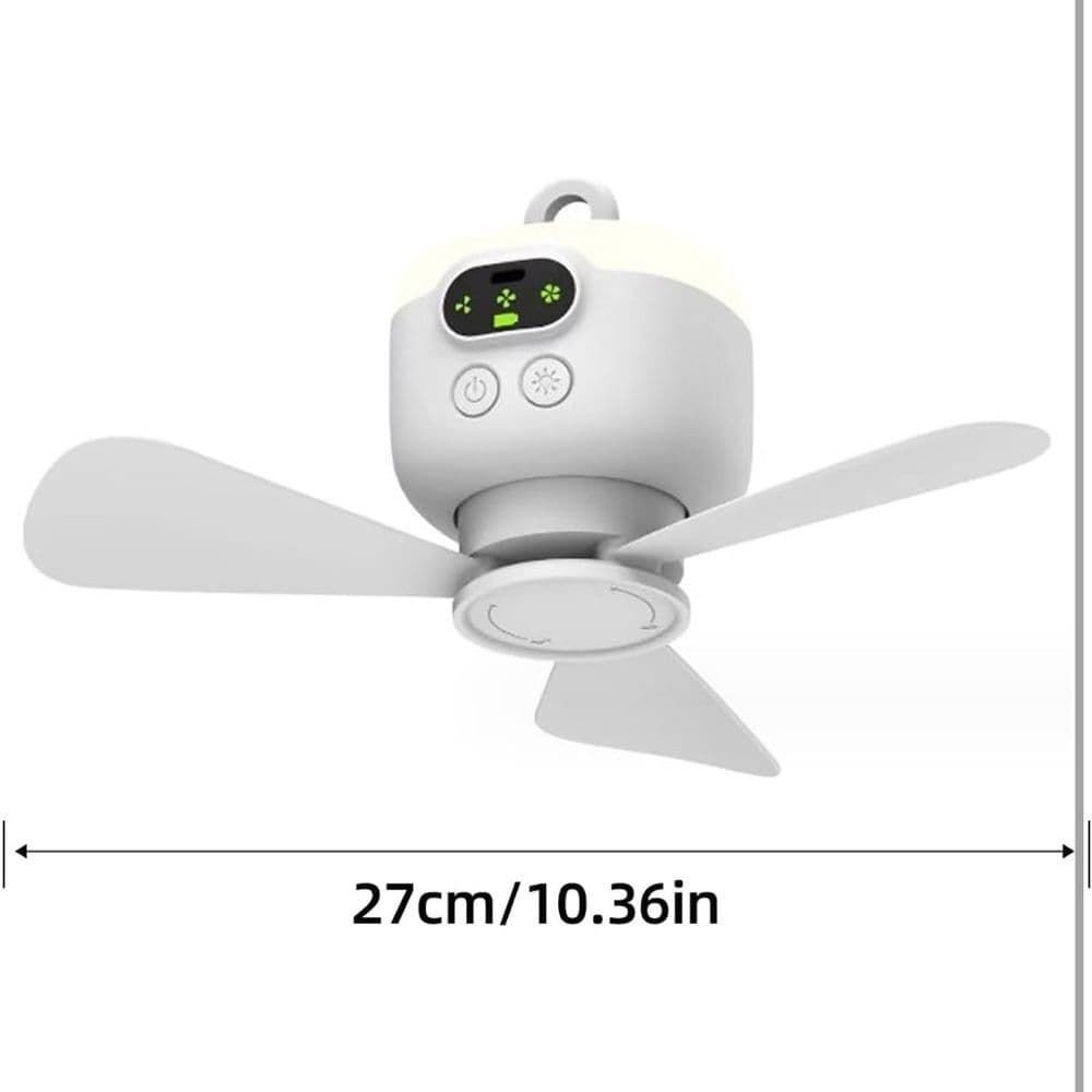 USB Rechargeable Tent Fan Ceiling Fan and Remote - Thumbnail 6