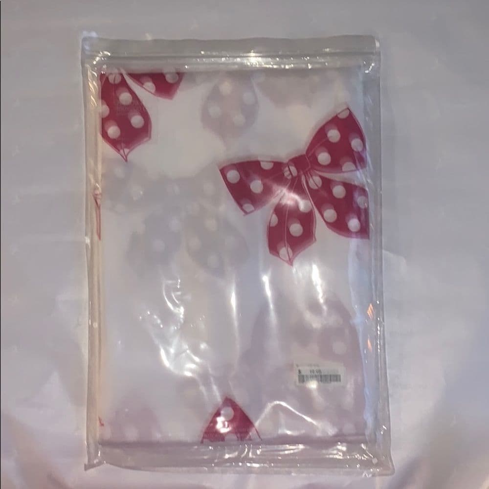 H&M Pink Polka Dot Bow Printed Shower Curtain​ - Thumbnail 2