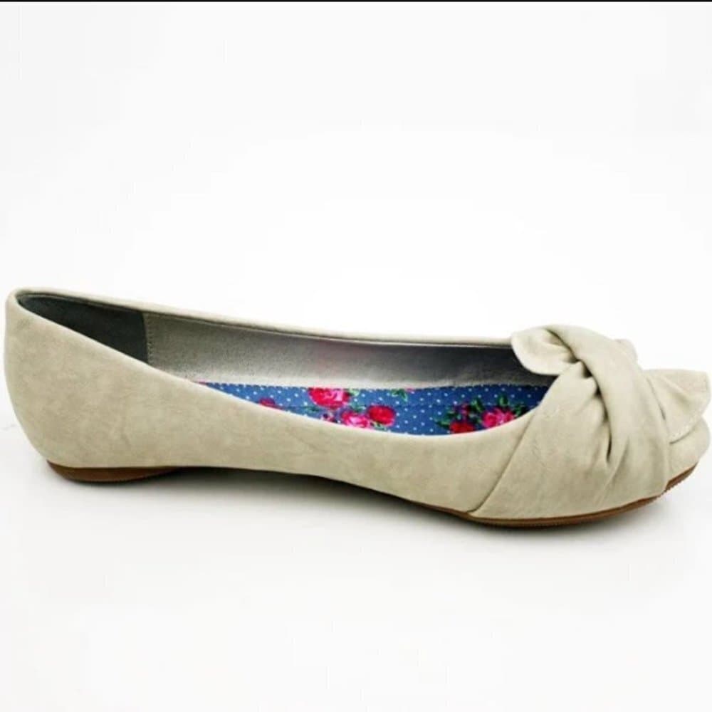 Wild Diva: Ballet Flats Beige PU Glenn-02 Size 7.5​​ - Thumbnail 9