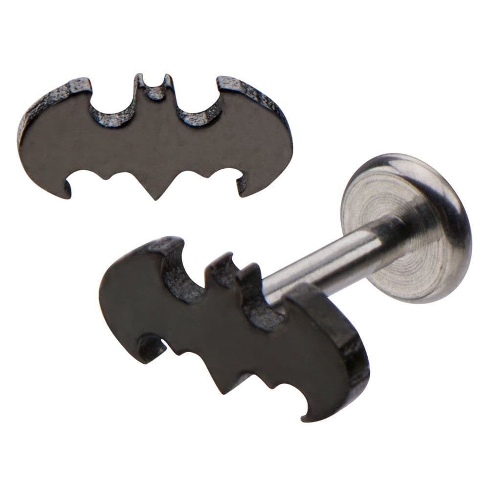 DC Comics Cut Out Batman Logo Internally Threaded Labret