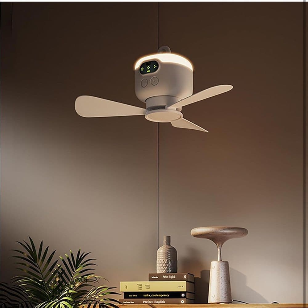 USB Rechargeable Tent Fan Ceiling Fan and Remote