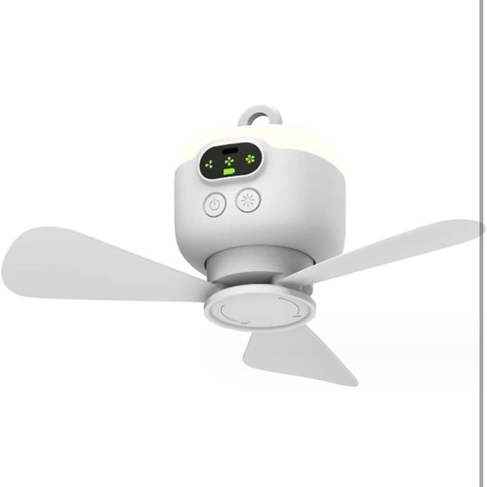 USB Rechargeable Tent Fan Ceiling Fan and Remote - Thumbnail 5