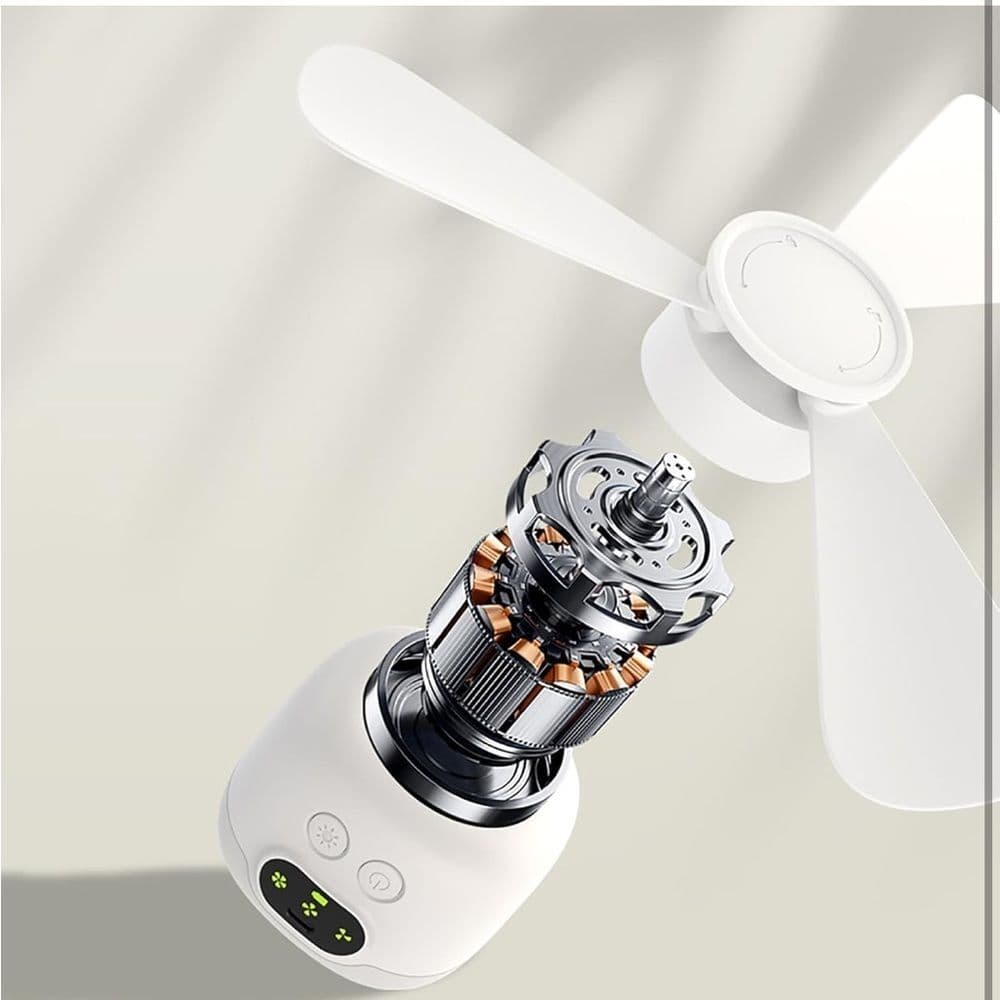 USB Rechargeable Tent Fan Ceiling Fan and Remote - Thumbnail 2