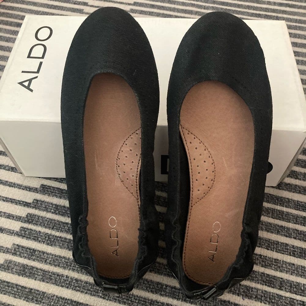 ALDO Black Flats | Size 38 EU / 7.5 US | New with Box - Thumbnail 2
