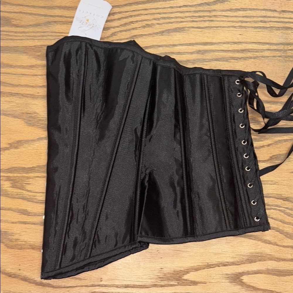 Daisy Corsets Black Lace-Up Corset - Thumbnail 5