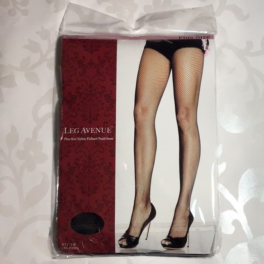 Leg Avenue: Nylon Fishnet Pantyhose Plus Size​ - Thumbnail 2