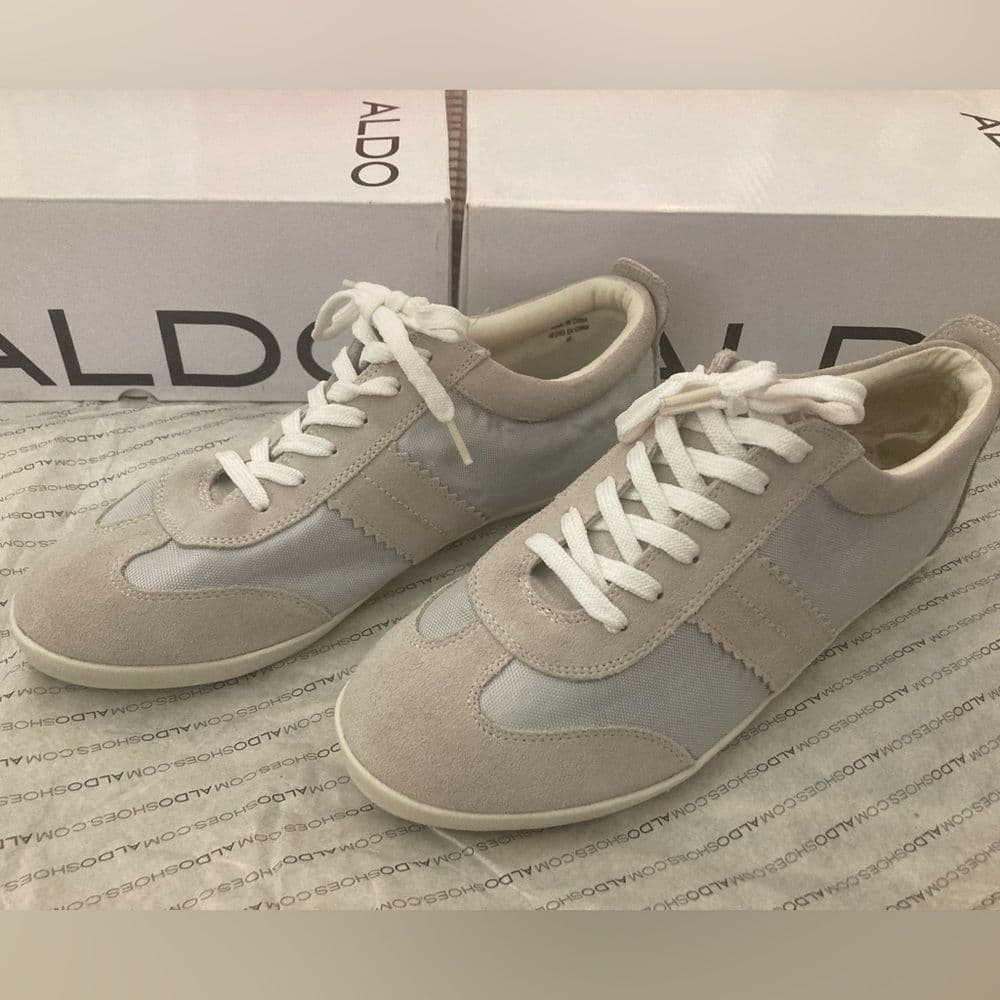 ALDO Ice Grey Lace-Up Sneakers – Women’s EU 40 / US 9 | Brand New in Box - Thumbnail 6