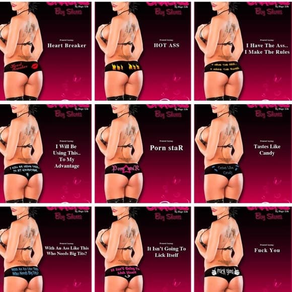 Magic Silk Wise Cracks Funny Saying Black Boyshorts – Multiple Styles - Thumbnail 16