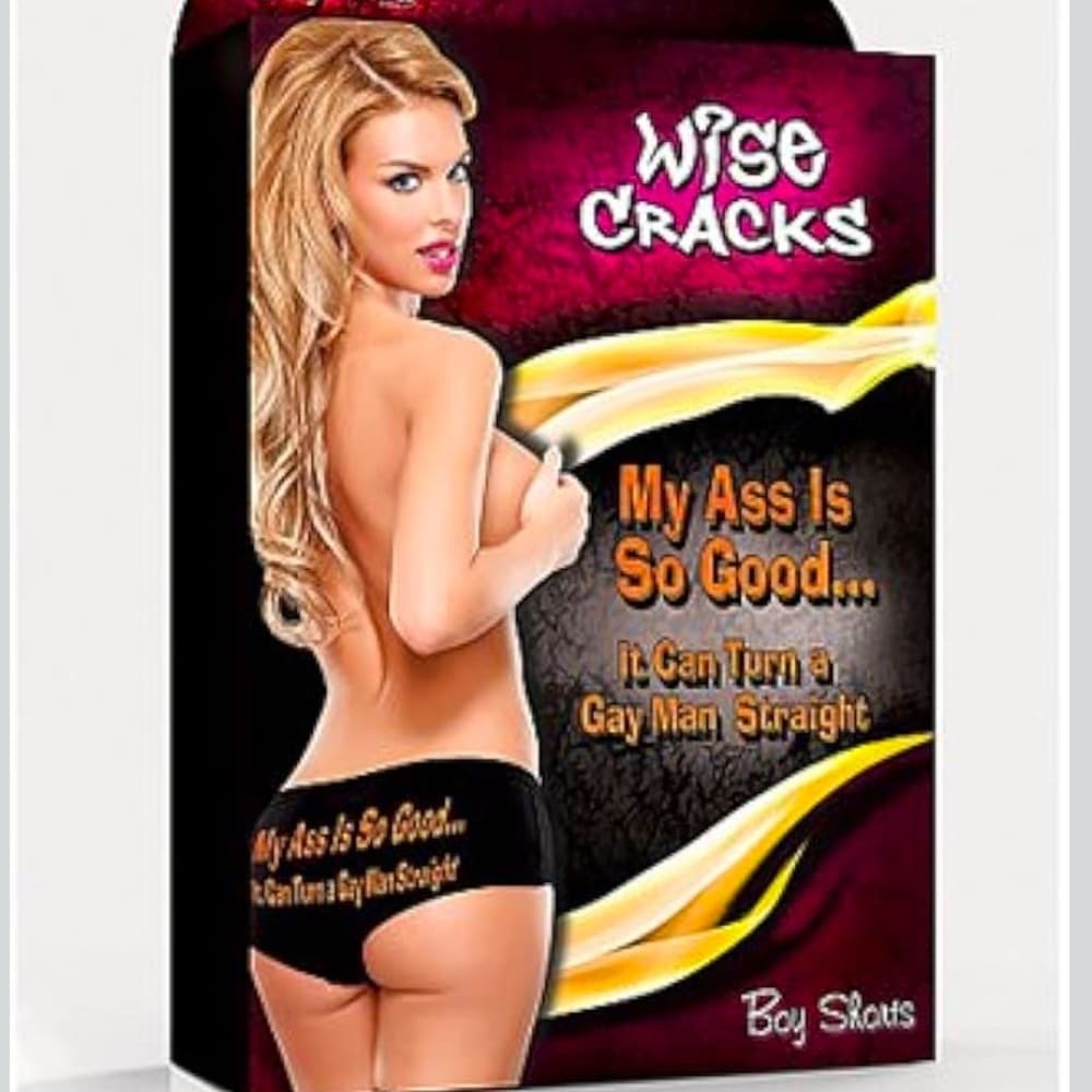 Magic Silk Wise Cracks Funny Saying Black Boyshorts – Multiple Styles - Thumbnail 3