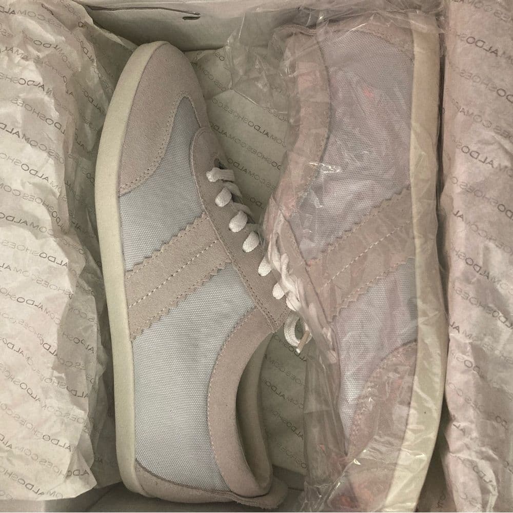 ALDO Ice Grey Lace-Up Sneakers – Women’s EU 40 / US 9 | Brand New in Box - Thumbnail 5