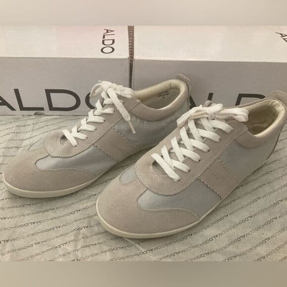 ALDO Ice Grey Lace-Up Sneakers – Women’s EU 40 / US 9 | Brand New in Box - Thumbnail 7