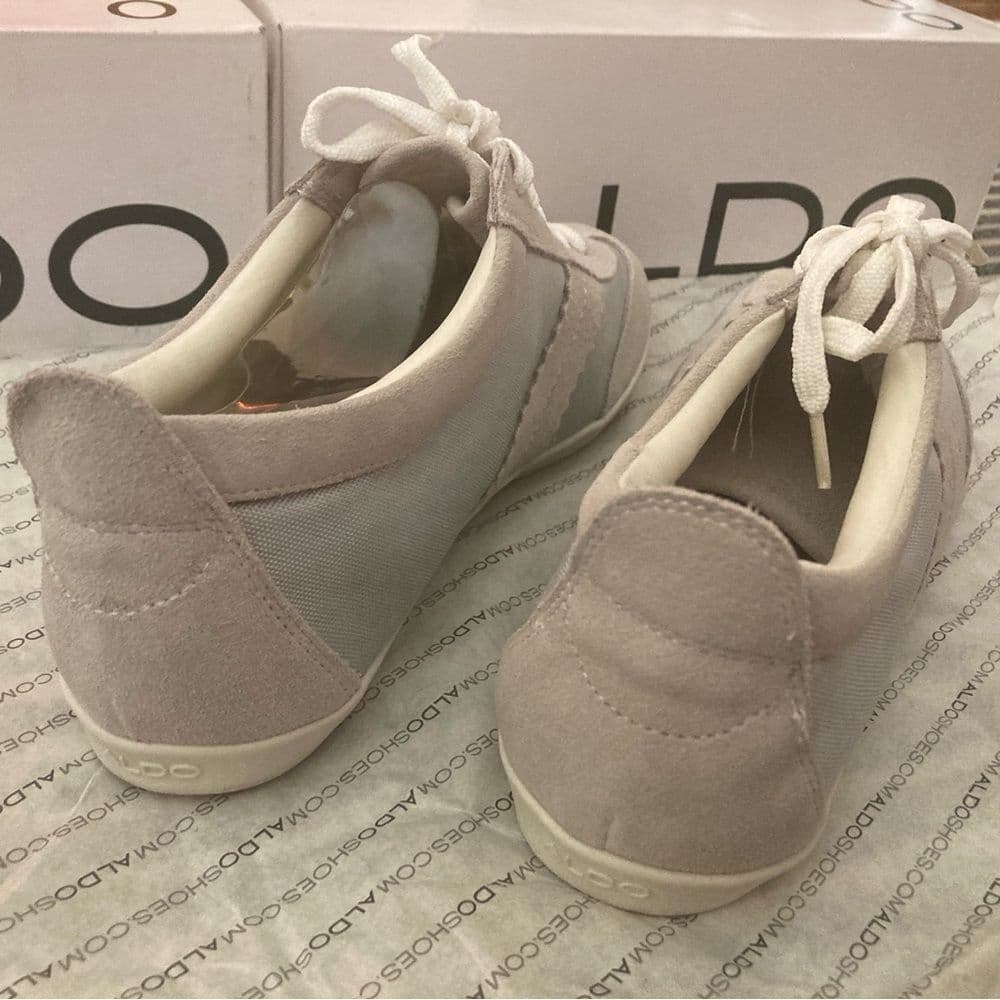 ALDO Ice Grey Lace-Up Sneakers – Women’s EU 40 / US 9 | Brand New in Box - Thumbnail 4