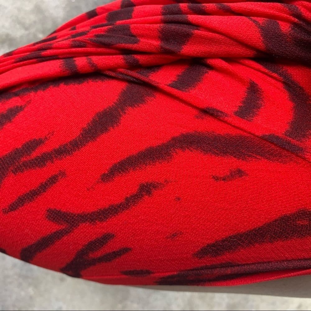 Music Legs: Asymmetrical Tiger Print Dress​​ - Thumbnail 5