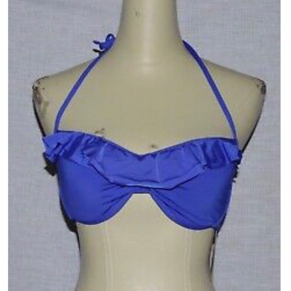 Kenneth Cole Purple Ruffle Bikini Top - Size M​edium - Thumbnail 3