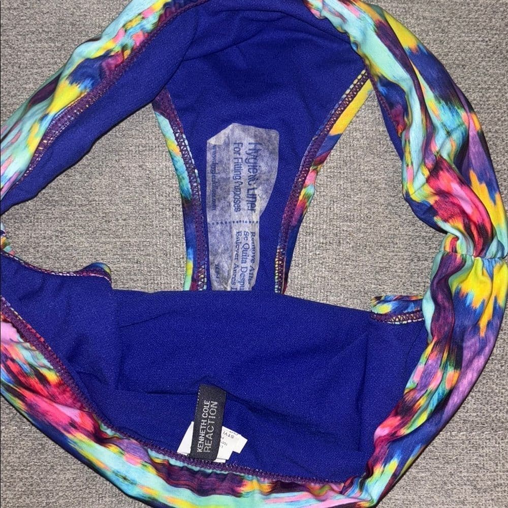 Kenneth Cole Reaction: Fold-Over Waist Bikini Bottom Abstract Print Medium - Thumbnail 2