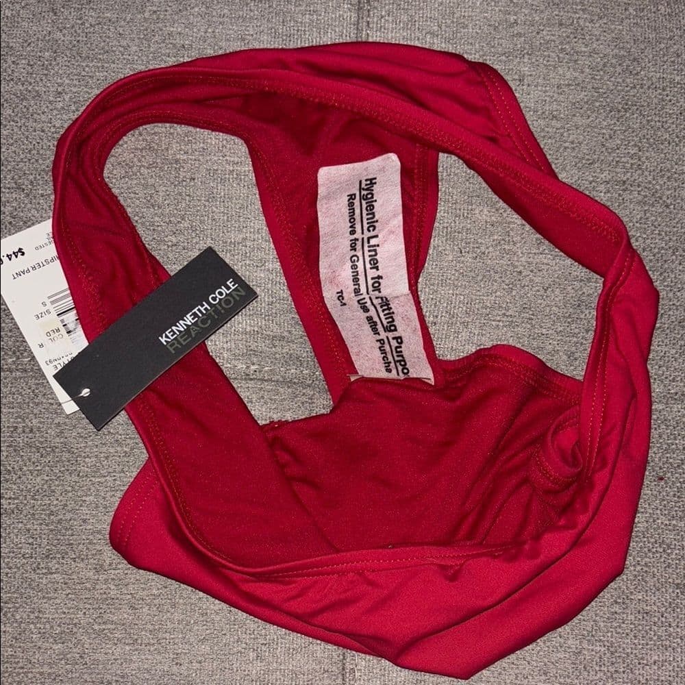 Kenneth Cole: Classic Red Hipster Bikini Bottom Size Small NWT - Thumbnail 2