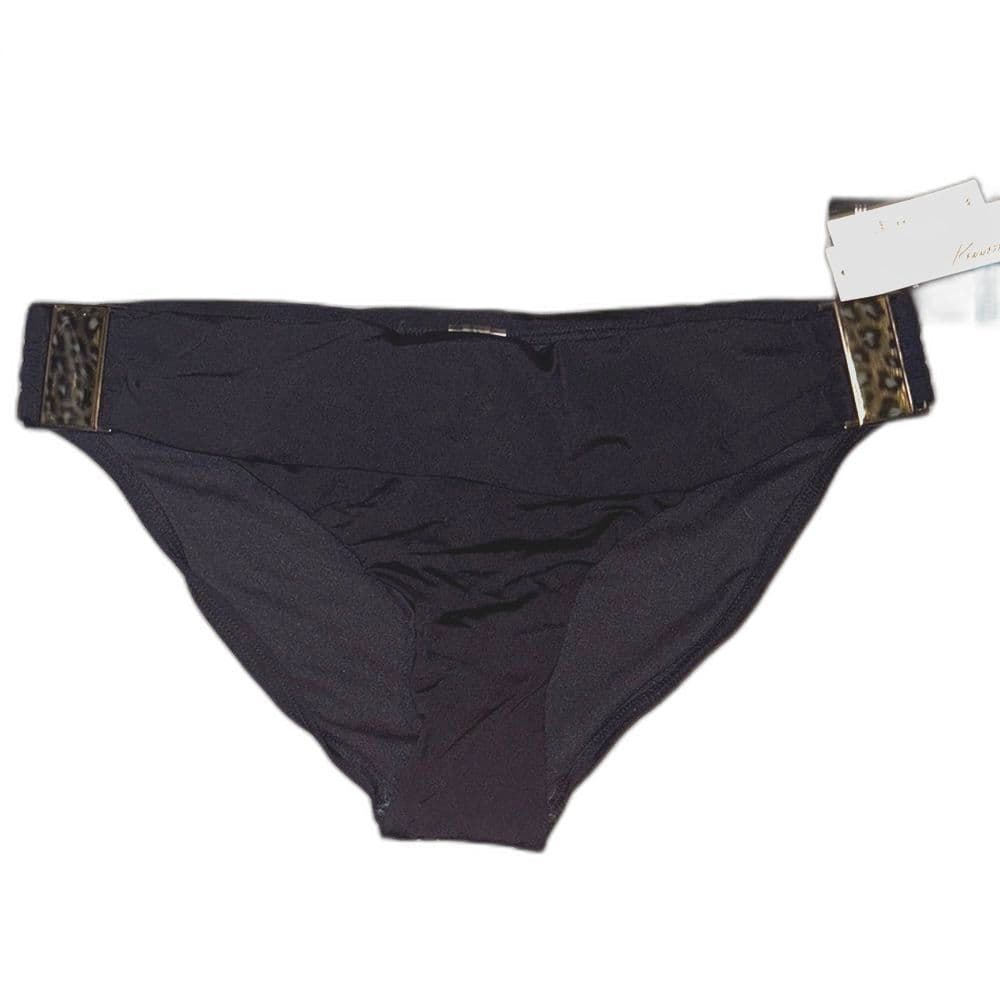 Kenneth Cole New York: Black Sash Hipster Bikini Tummy Toner Size:Small - Thumbnail 4