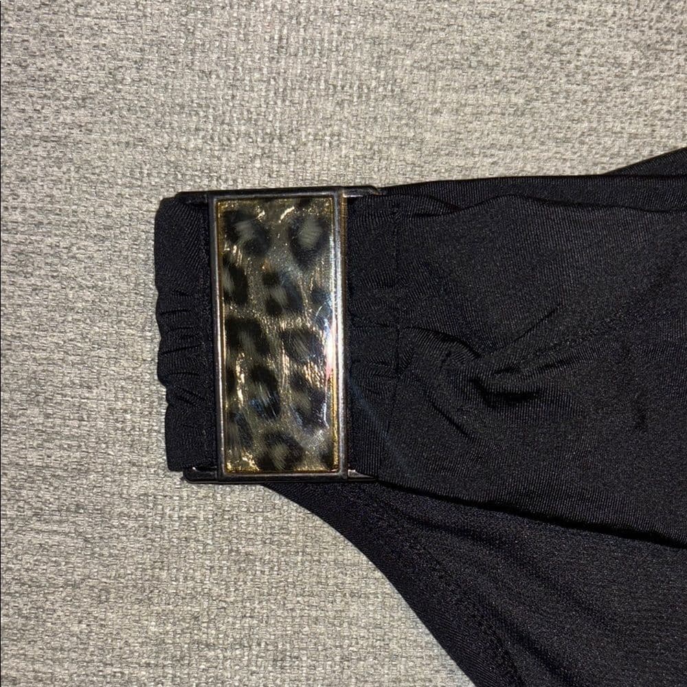 Kenneth Cole New York: Black Sash Hipster Bikini Tummy Toner Size:Small - Thumbnail 3
