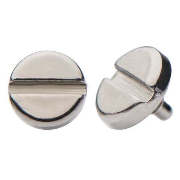 Hollywood Body Jewelry a pair 4mm Screw Top Dermal - Thumbnail 4
