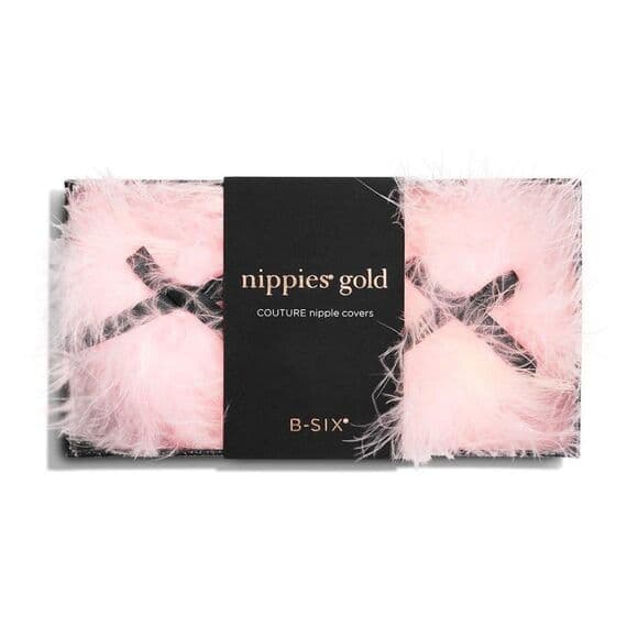 Bristol6 Nippies GOLD - Candy Marabou Nipple Cover​ - Thumbnail 5
