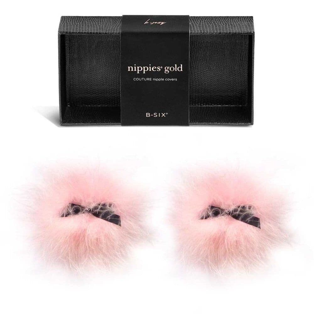 Bristol6 Nippies GOLD - Candy Marabou Nipple Cover​ - Thumbnail 3