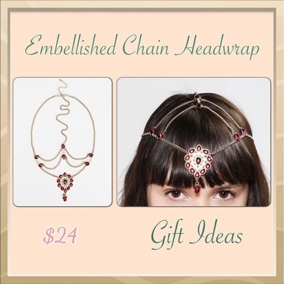 Sparkling Embellished Goddess Chain Head Wrap​ - Thumbnail 5
