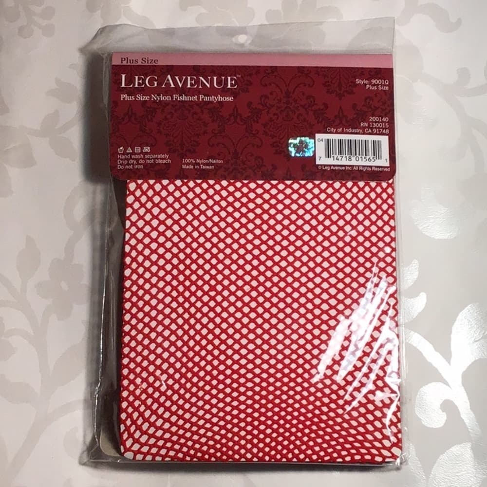 Leg Avenue: Nylon Fishnet Pantyhose. Plus Size​
