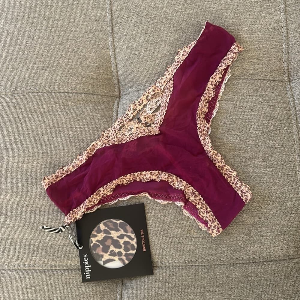 Bristols Six: Cage Cheeky Panty with Coordinating Nippies – Flirty Cut-Out Linge - Thumbnail 4