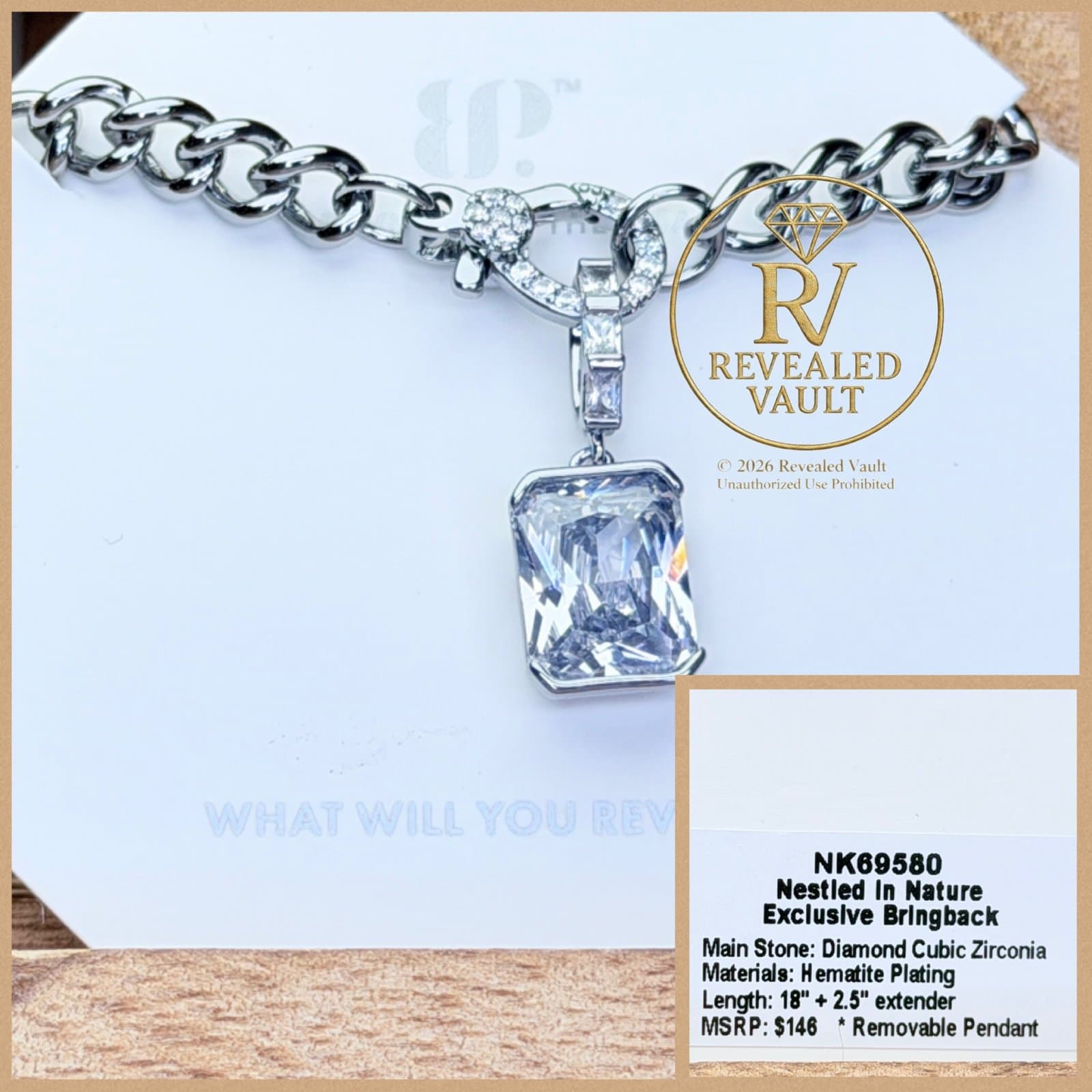 Bomb Party Nestled In Nature Exclusive Bringback OG Diamond CZ Hematite