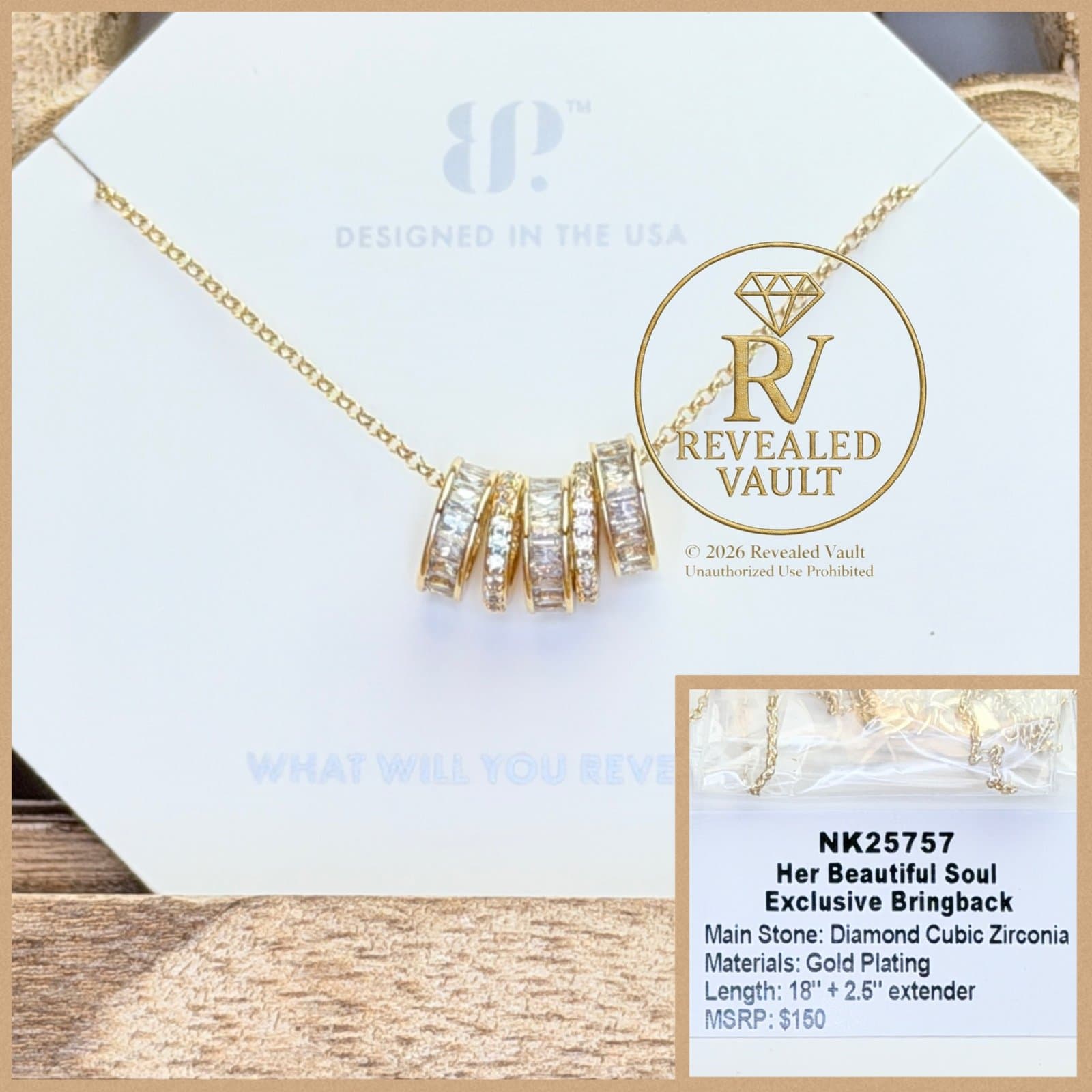 Bomb Party Her Beautiful Soul Exclusive Bringback OG Diamond CZ Gold