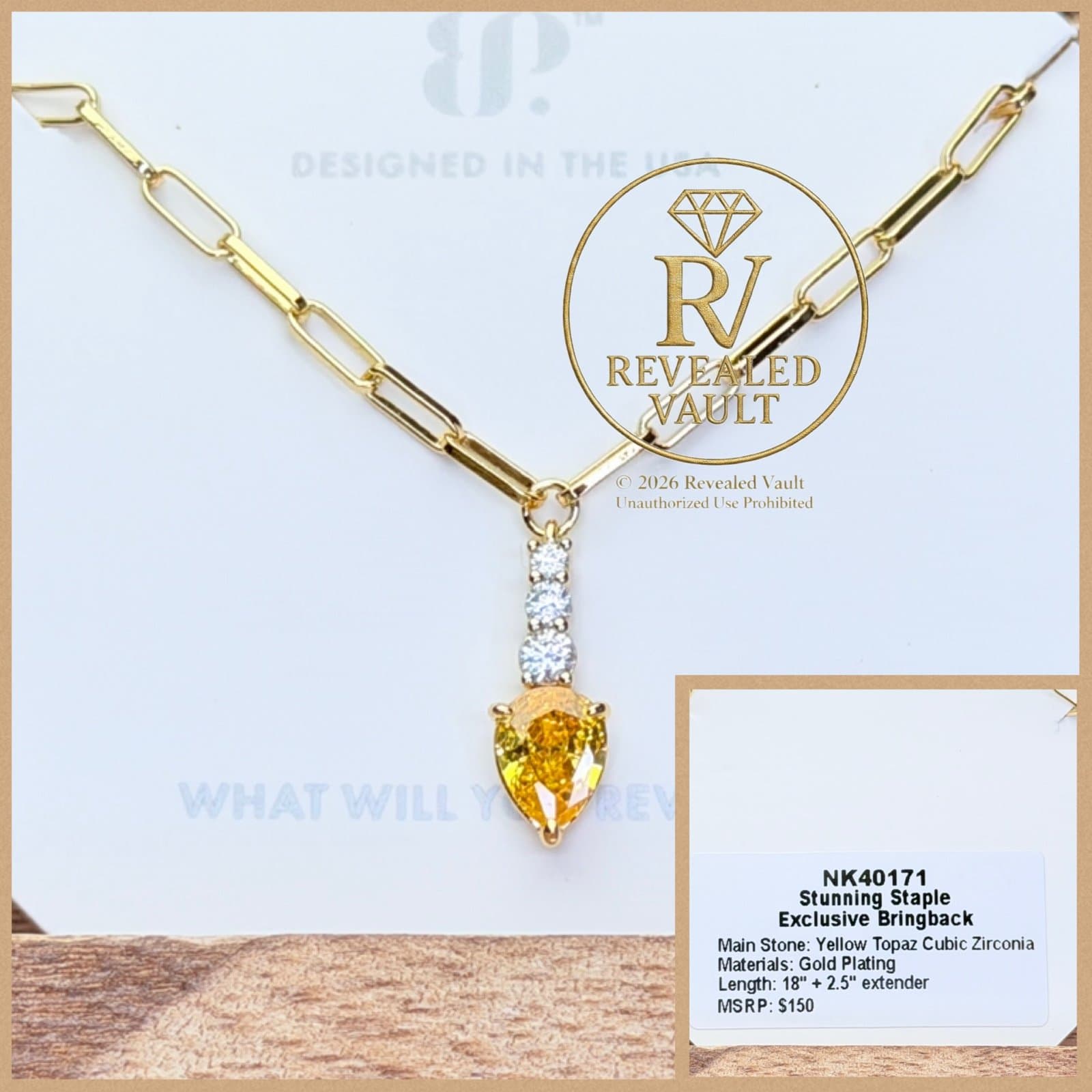 Bomb Party Stunning Staple Exclusive Bringback OG Yellow Topaz Gold