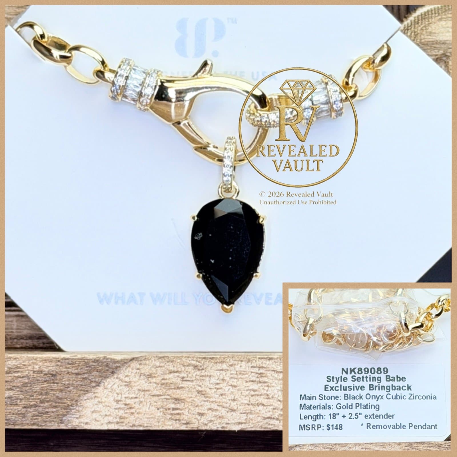 Bomb Party Style Setting Babe Exclusive Bringback OG Black Onyx Gold
