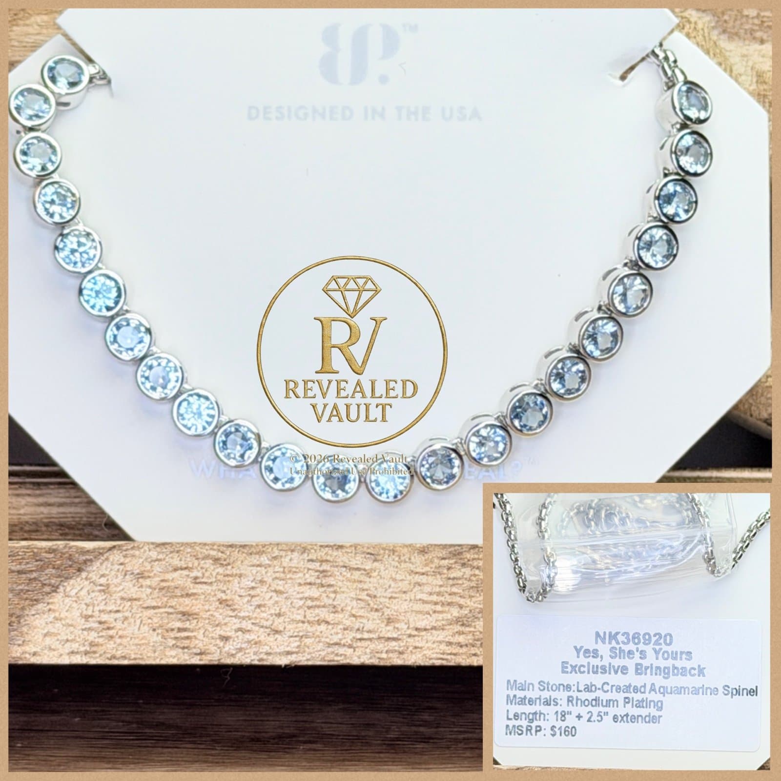 Bomb Party Yes, She's Yours Exclusive Bringback OG Aquamarine Rhodium
