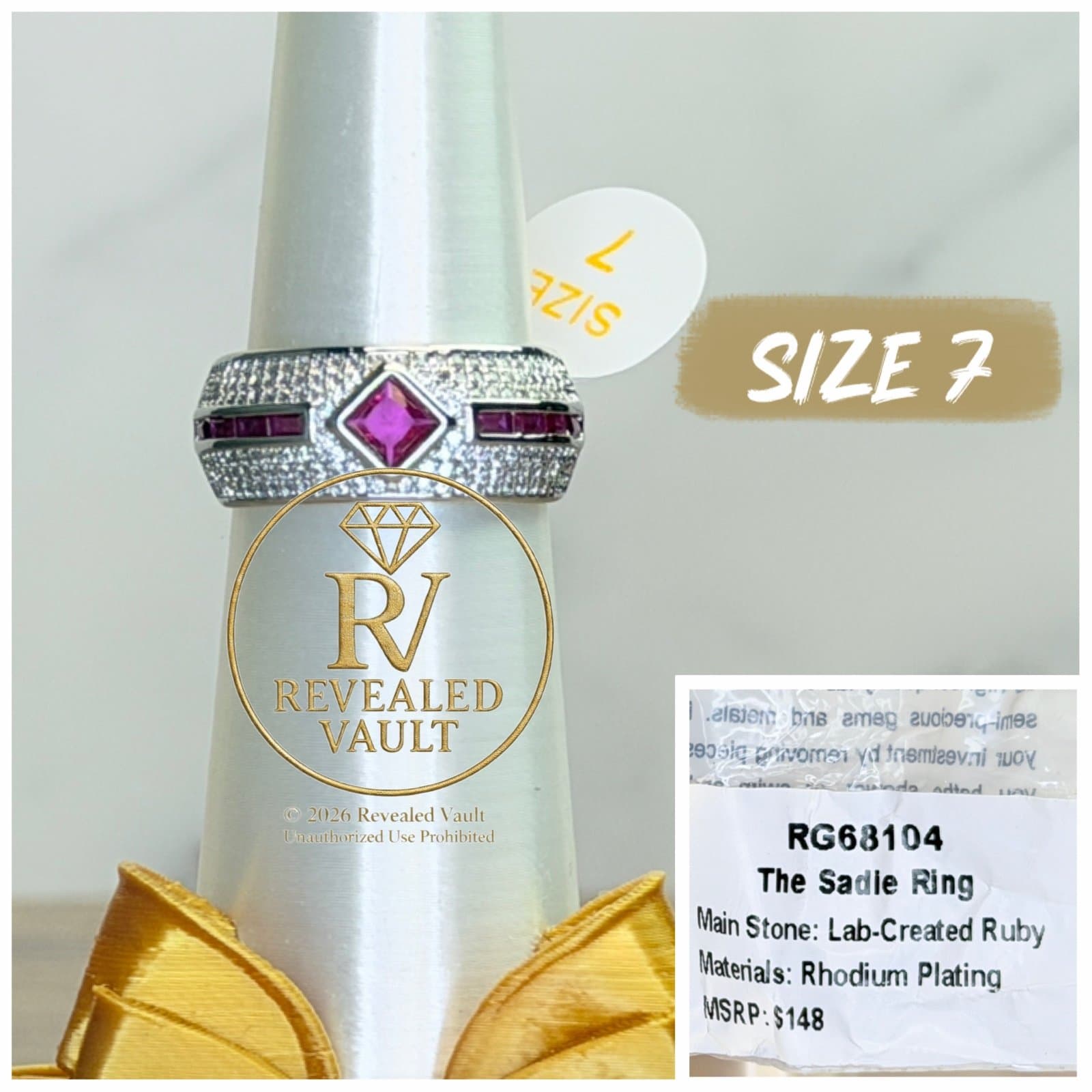 Bomb Party The Sadie Ring July Birthday 2026 Rhodium 7