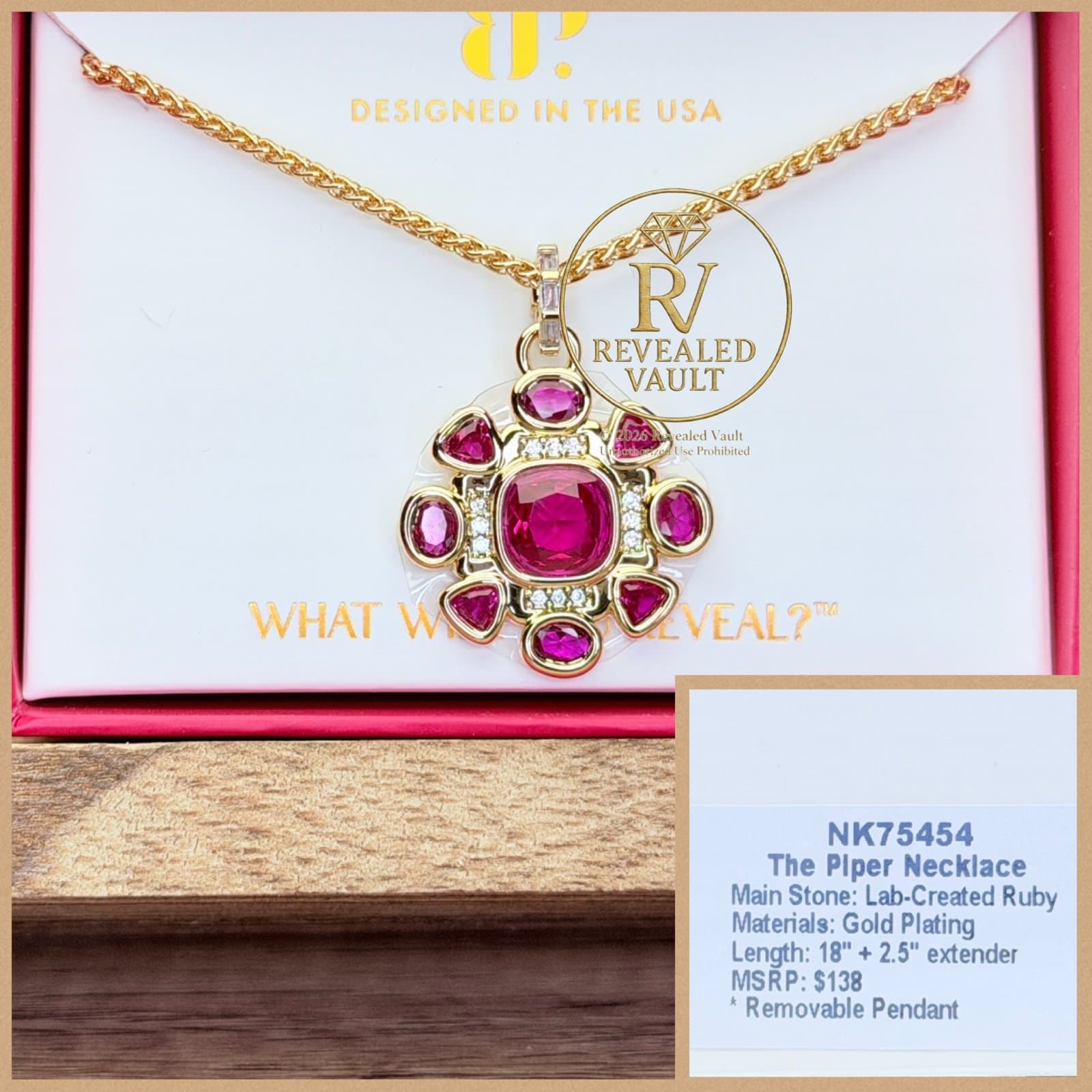 Bomb Party The Piper Necklace July Birthday 2026 Gold 2