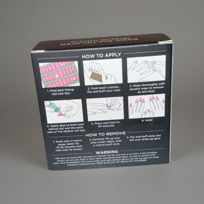 The Nailest Press-On Nails Luxury Acrylic Mauve Pink Matte Long Coffin - Thumbnail 3