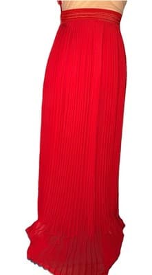 Anthropologie Rina Dhaka Rubied Dusk Red Embroidered Maxi Gown Dress - Thumbnail 4