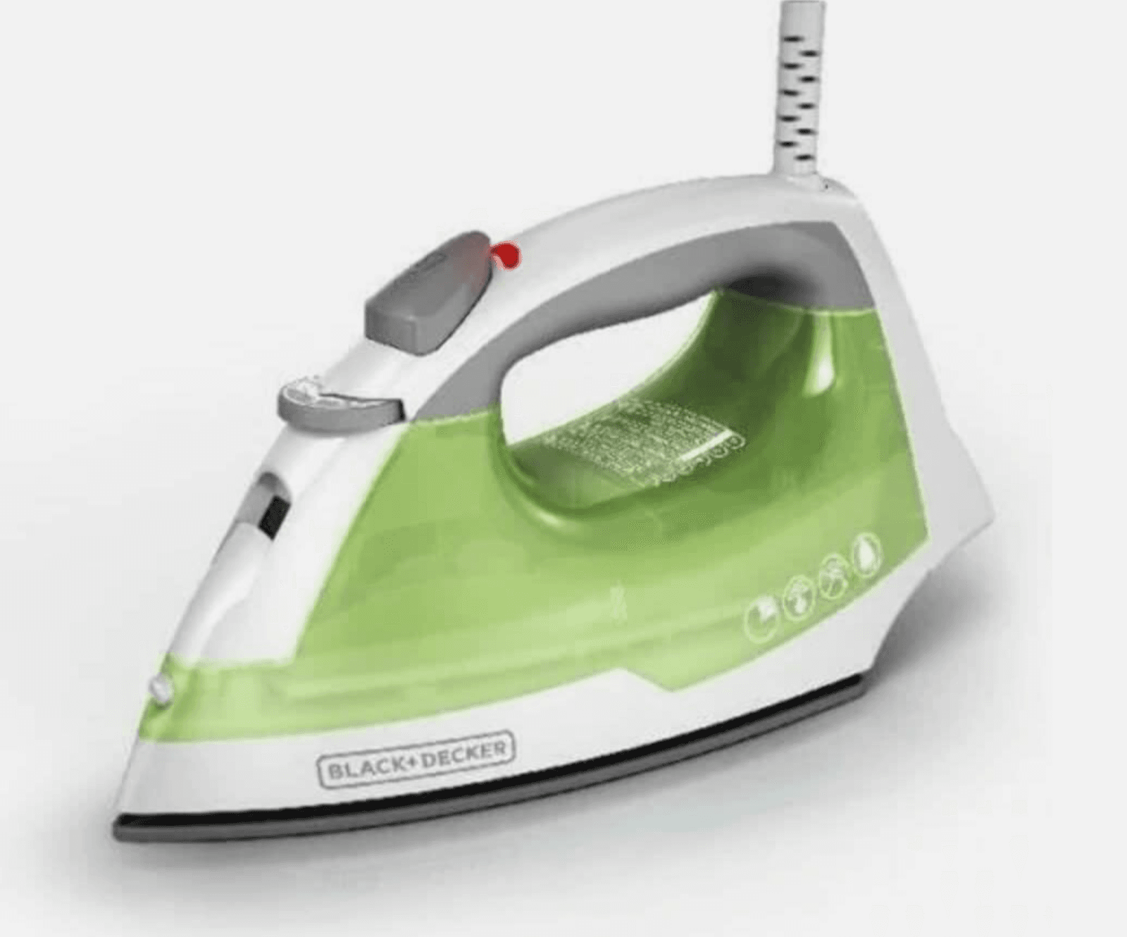 BLACK+DECKER Easy Steam Iron for Clothes, Smart Steam, 1200W, TrueGlide Nonstick