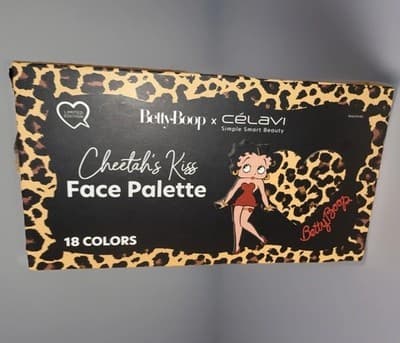 Betty Boop x Celavi Cheetahi's Kiss Face Palette 18 Colors Makeup