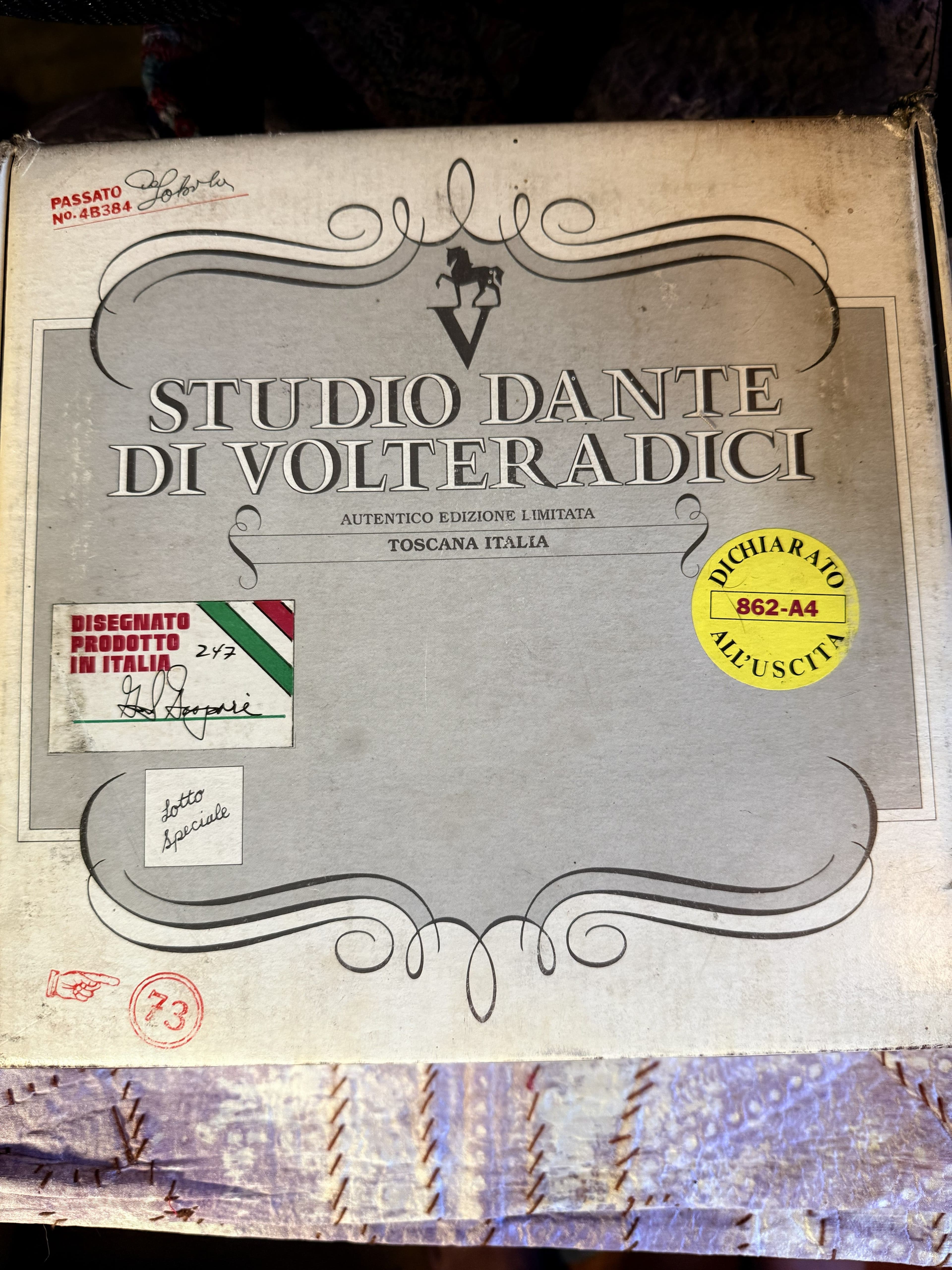 F25 - Vintage 1985 Studio Dante di Volteradici "Erato" Alabaster Relief Plate w/ COA - Made in Italy - Thumbnail 4